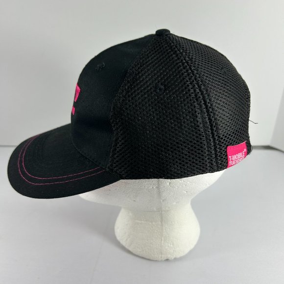 T Mobile Tuesdays Ball Cap Black Pink One Size Breathable Mesh Back Adjustable - Picture 3 of 11